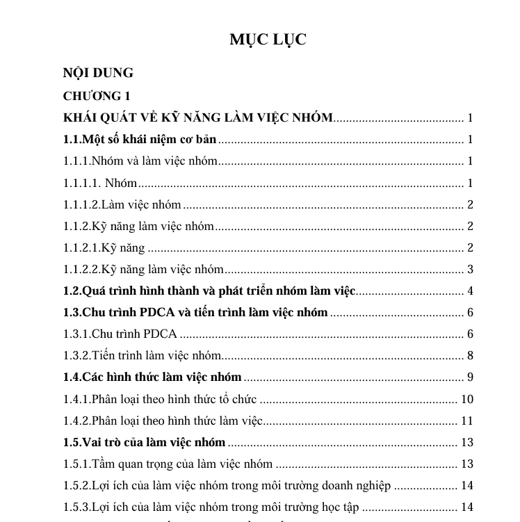 Giáo Trình Kỹ Năng Làm Việc Nhóm