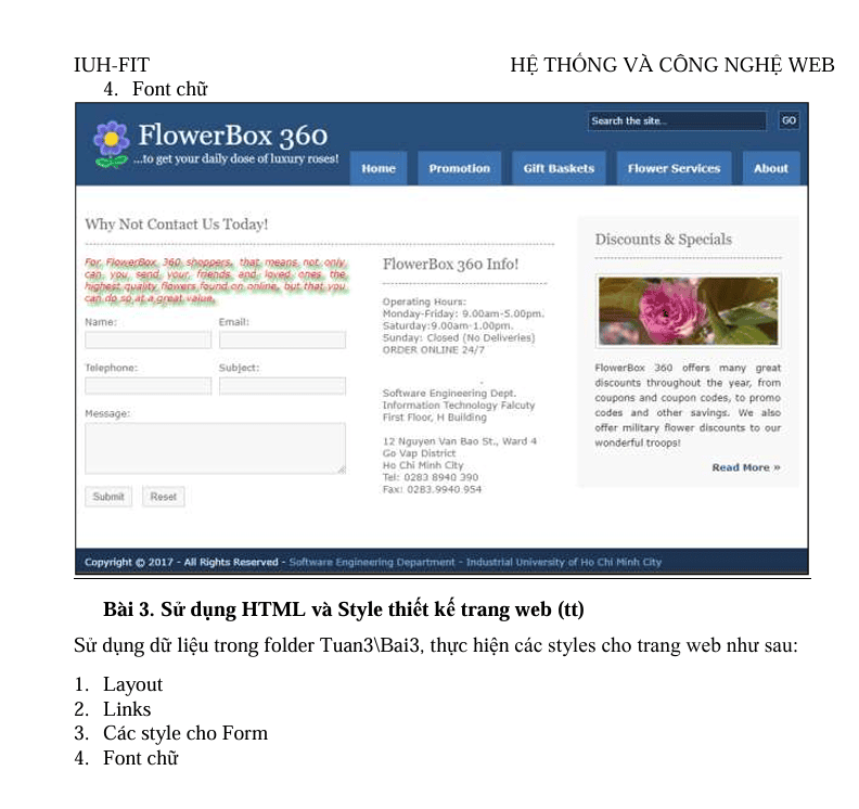 Bộ Bài Tập Hệ Thống Và Công Nghệ Web
